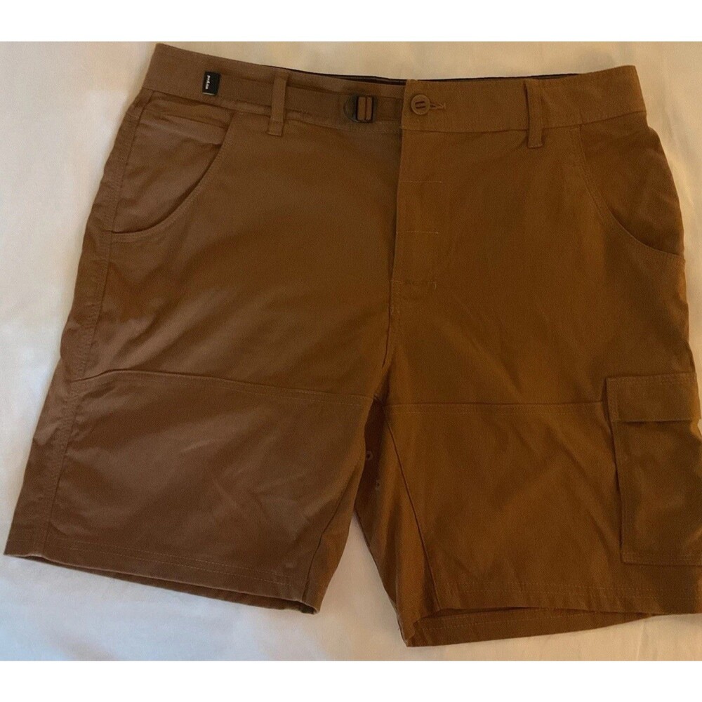 NEW Prana Stretch Zion II Shorts Sepia Brown Mens Size 36/8